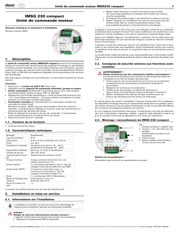 Elsner IMSG 230 compact Manuel utilisateur | Fixfr