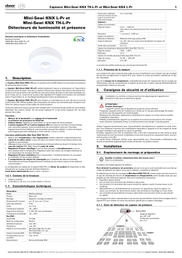 Elsner Mini-Sewi KNX TH-L-Pr et L-Pr Manuel utilisateur