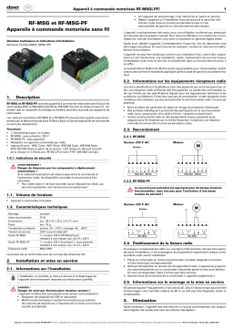 Elsner RF-MSG Manuel utilisateur