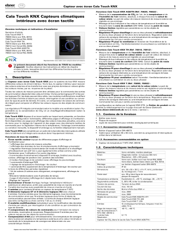 Elsner Cala Touch KNX 3.2 Manuel utilisateur | Fixfr