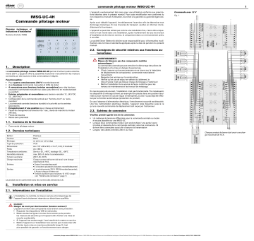 Elsner IMSG-UC-4H Manuel utilisateur | Fixfr