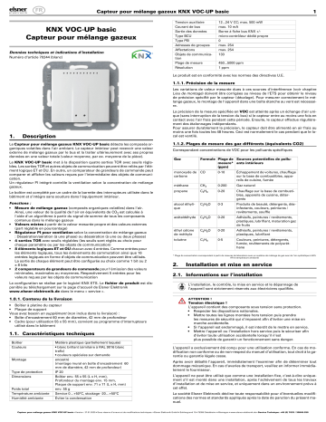 Elsner KNX VOC-UP basic Manuel utilisateur | Fixfr