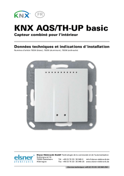 Elsner KNX AQS/TH-UP basic Manuel utilisateur