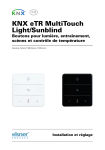 Elsner KNX eTR MultiTouch Light/Sunblind a partir de SW 0.1.9, SN 2021020301 Manuel utilisateur