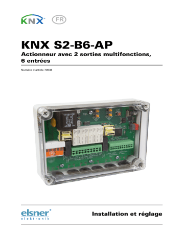 Elsner KNX S2-B6-AP Manuel utilisateur | Fixfr