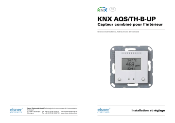 Elsner KNX AQS/TH-B-UP Manuel utilisateur | Fixfr