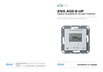 Elsner KNX AQS-B-UP Manuel utilisateur | Fixfr