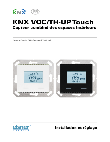 Elsner KNX VOC/TH-UP Touch Manuel utilisateur | Fixfr