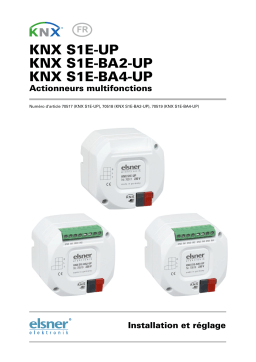 Elsner KNX S1E-UP | KNX S1E-BA2-UP | KNX S1E-BA4-UP Manuel utilisateur