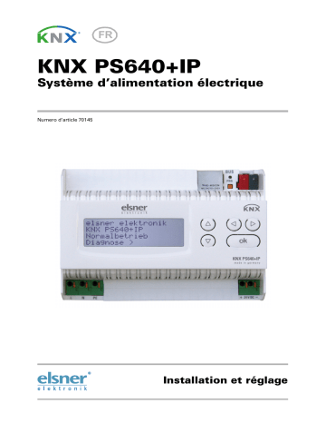 Elsner KNX PS640+IP Manuel utilisateur | Fixfr