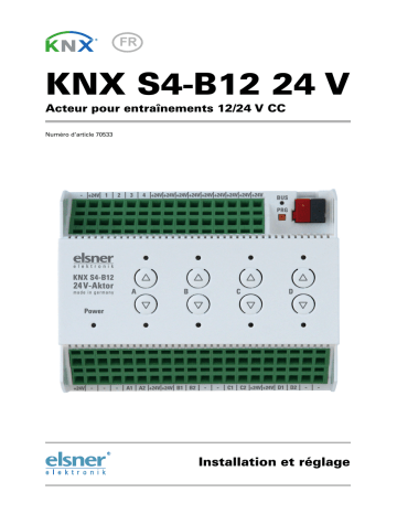 Elsner KNX S4-B12 24 V Manuel utilisateur | Fixfr