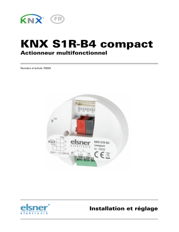 Elsner KNX S1R-B4 compact Manuel utilisateur | Fixfr