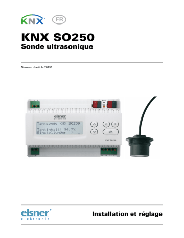 Elsner KNX SO250 Manuel utilisateur | Fixfr