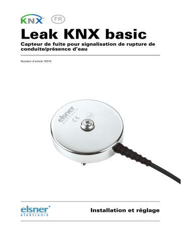 Elsner Leak KNX basic Manuel utilisateur | Fixfr