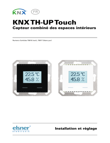 Elsner KNX TH-UP Touch Manuel utilisateur | Fixfr
