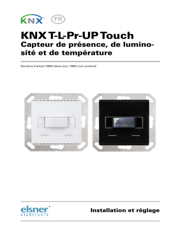 Elsner KNX T-L-Pr-UP Touch Manuel utilisateur | Fixfr