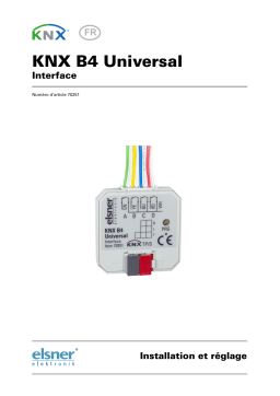 Elsner KNX B4 Universal Manuel utilisateur