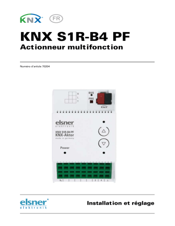 Elsner KNX S1R-B4 PF Manuel utilisateur | Fixfr