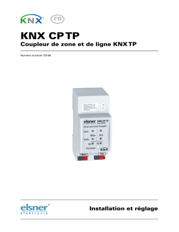 Elsner KNX CP TP Manuel utilisateur | Fixfr