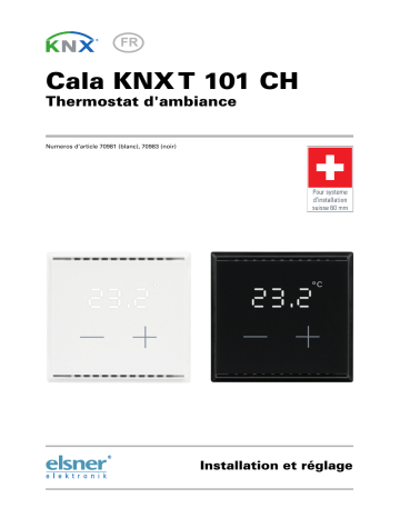 Elsner Cala KNX T 101 CH Manuel utilisateur | Fixfr
