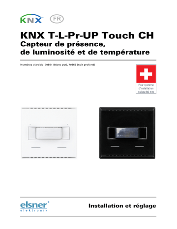 Elsner KNX T-L-Pr-UP Touch CH Manuel utilisateur | Fixfr