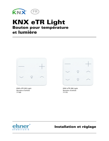 Elsner KNX eTR 205/206 Light Manuel utilisateur | Fixfr