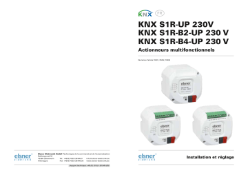 Elsner KNX S1R-UP 230 V Manuel utilisateur | Fixfr