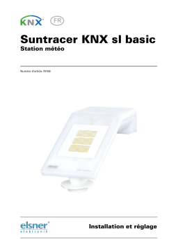 Elsner Suntracer KNX sl basic Manuel utilisateur