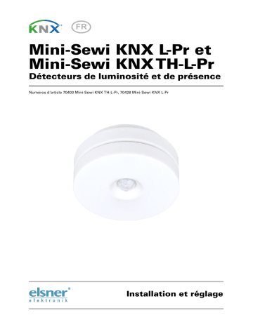 Elsner Mini-Sewi KNX TH-L-Pr et L-Pr Manuel utilisateur | Fixfr