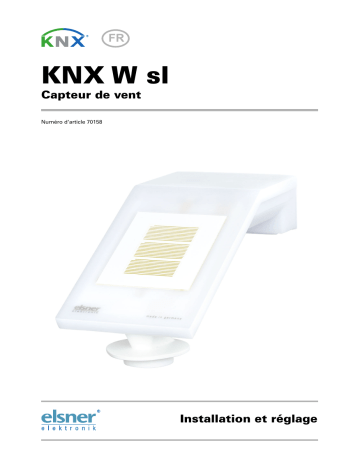 Elsner KNX W sl Manuel utilisateur | Fixfr