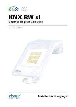 Elsner KNX RW sl Manuel utilisateur