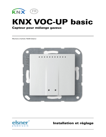 Elsner KNX VOC-UP basic Manuel utilisateur | Fixfr