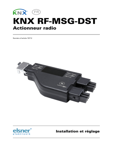Elsner KNX RF-MSG-DST Manuel utilisateur | Fixfr