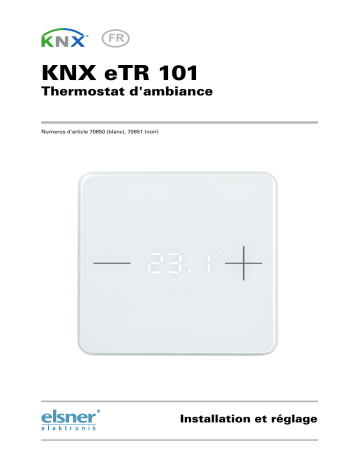 Elsner KNX eTR 101 Manuel utilisateur | Fixfr