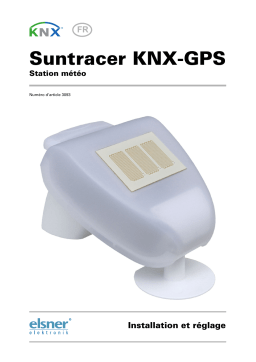 Elsner Suntracer KNX-GPS Manuel utilisateur