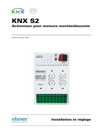 Elsner KNX S2 Manuel utilisateur | Fixfr