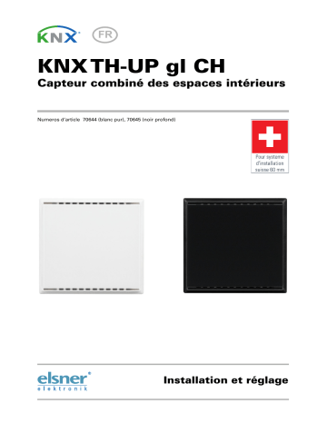 Elsner KNX TH-UP gl CH Manuel utilisateur | Fixfr