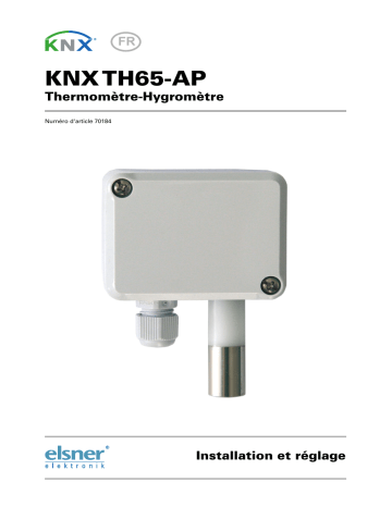 Elsner KNX TH65-AP Manuel utilisateur | Fixfr