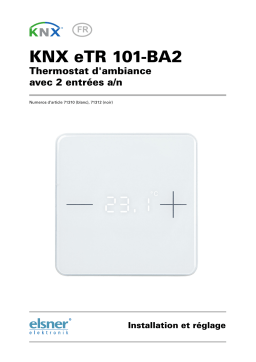 Elsner KNX eTR 101-BA2 Manuel utilisateur