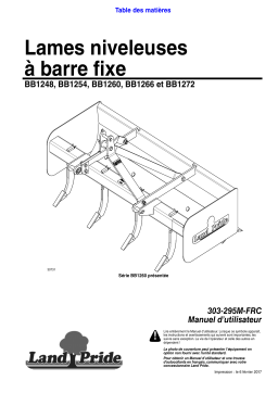 Land Pride BB12 Series Box Scrapers Manuel utilisateur