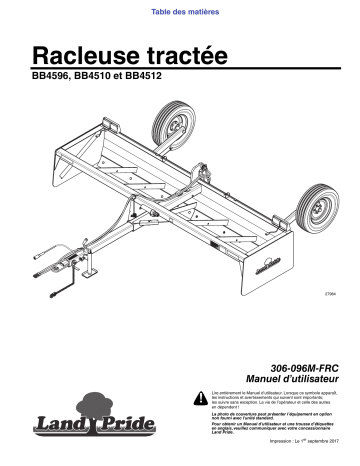 Land Pride BB45 Series Drag Scrapers Manuel utilisateur | Fixfr