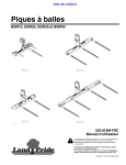 Land Pride BSR10 Series Bale Spears Manuel utilisateur