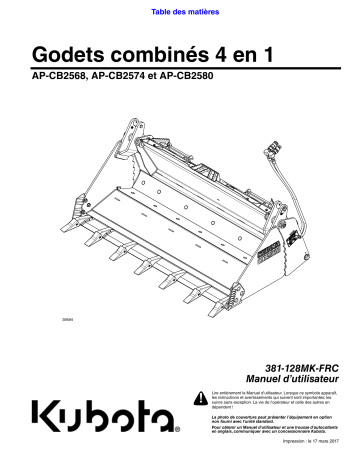 Land Pride CB25 Series Combination Buckets Manuel utilisateur | Fixfr