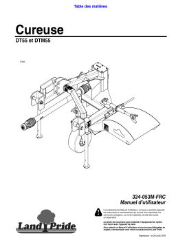 Land Pride DT55 Series Ditchers Manuel utilisateur