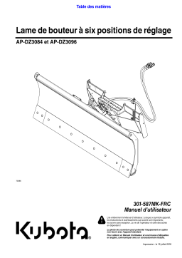 Land Pride DZ30 Dozer Blades Manuel utilisateur