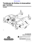 Land Pride FDR36 Series Grooming Mowers Manuel utilisateur