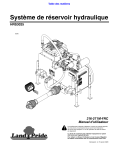 Land Pride HRS30 Series Hydraulic Reservoir Systems Manuel utilisateur