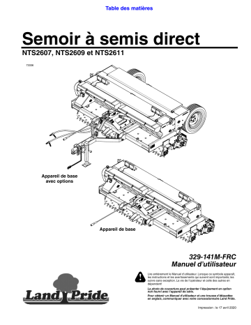 Land Pride NTS26 Series No-Till Seeder Manuel utilisateur | Fixfr