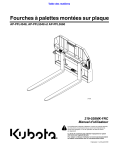 Land Pride PFL45 &amp; PFL55 Series Pallet Forks Manuel utilisateur