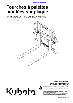 Land Pride PFL46 & PFL56 Pallet Forks Manuel utilisateur